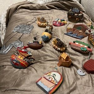 Noah’s ark, ornaments, and wind chime. All one bundle, one price!